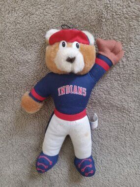 Chief Wahoo Cleveland Indians MLB Plush Teddy Bear Baseball Genuine Merchandise